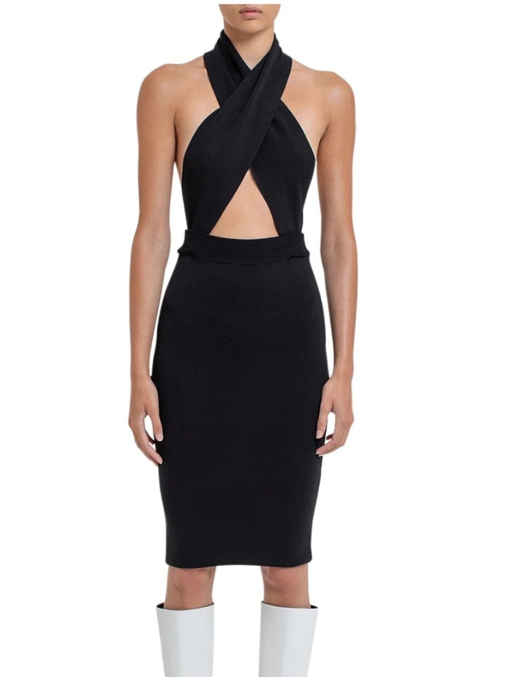Gauge81 Black Backless Dress